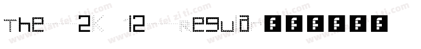 The 2K12 Regular字体转换